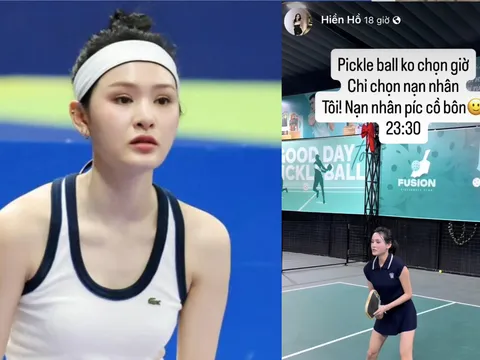 Hiền Hồ gây xôn xao với thói quen đánh pickleball lúc 23h30