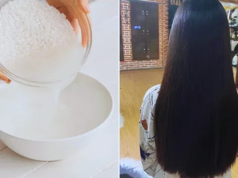 Cách gội đầu bằng nước vo gạo giúp tóc sạch gầu, đen mượt, tóc con mọc lên tua tủa