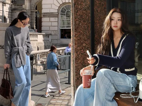 Gợi ý mix áo len và quần jeans đẹp bất bại mùa lạnh