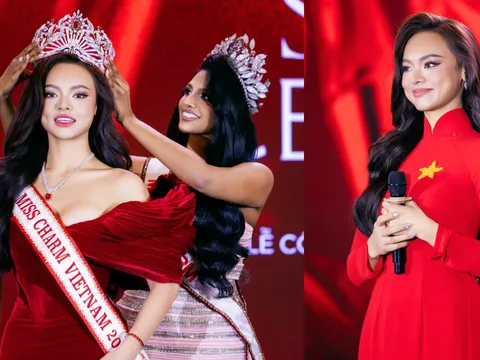 Mai Ngô chính thức nhận sash đại diện Việt Nam, sẵn sàng chinh phục Miss Charm 2025