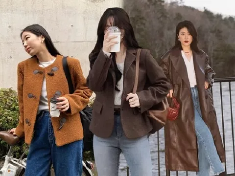 Áo khoác nâu – món đồ “vạn năng” mùa đông
