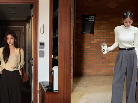 Combo áo len mix quần ống rộng vừa tiện lợi, dễ phối, lại không bao giờ lỗi mốt