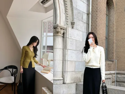 Áo len và chân váy thanh lịch, đẹp hết nấc trong mùa đông