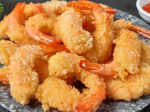 Cách làm tôm chiên xù ngon tại nhà, để lâu cũng không ỉu