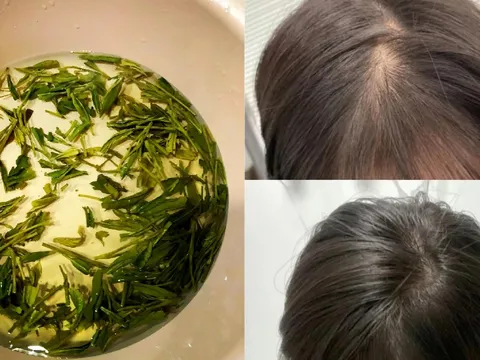Cách gội đầu bằng nước trà xanh giúp tóc đen bóng, đua nhau mọc