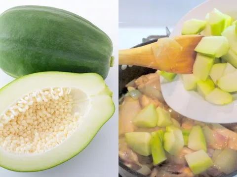 Cách ăn đu đủ xanh giúp vòng 1 căng tròn