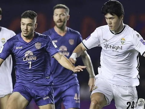 Buriram chia điểm nghẹt thở với Gangwon tại AFC Champions League