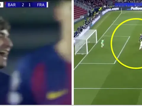 Pedri bóc mẽ bàn thắng hài hước của Kounde trước Frankfurt