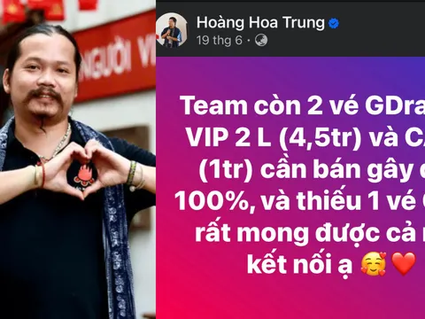 Netizen tiếp tục tranh cãi khi “đào” lại loạt bài kêu gọi gây quỹ bằng vé concert của Hoàng Hoa Trung