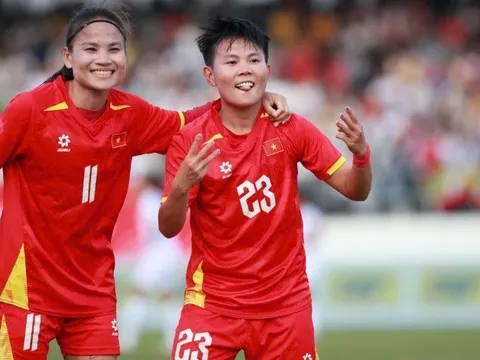 ĐT nữ Việt Nam đánh bại Myanmar 2-0, gần chắc chắn vào bán kết SEA Games 33