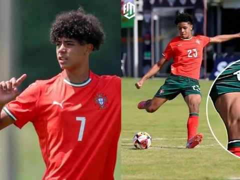 Con trai Ronaldo gây ấn tượng với thể hình vượt trội ở tuổi 15