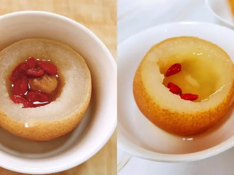 Cách nấu nước lê bổ phổi, trị ho, tốt cho cả người lớn và trẻ nhỏ