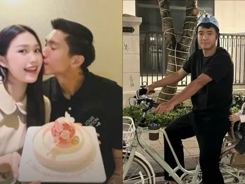 Đoàn Văn Hậu đón hội cầu thủ đến mừng sinh nhật vợ tại biệt thự chục tỷ mới tậu