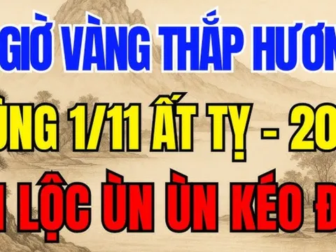 Mùng 1 tháng 11 Âm lịch: Thăm hương giờ này đẹp nhất, cả tháng hanh thông may mắn