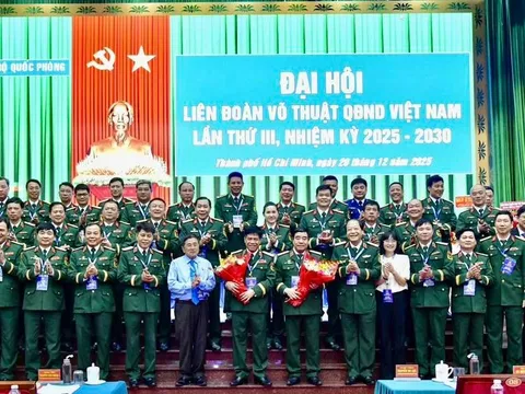 Trung tướng Nguyễn Bá Lực đắc cử Chủ tịch Liên đoàn Võ thuật Quân đội nhân dân Việt Nam nhiệm kỳ 2025 – 2030