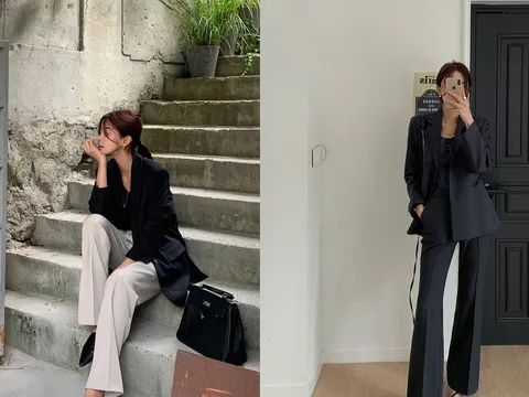 Blazer và quần âu – bộ đôi tưởng quen mà chưa bao giờ cũ nơi công sở