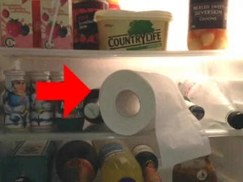 Bỏ 1 cuộn giấy vào tủ lạnh, tôi hối hận đãkhoong biết sớm để làm điều
