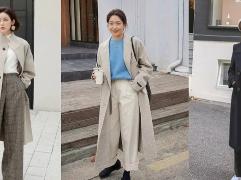 Mẹo mix áo khoác với quần ống rộng vừa hack dáng vừa sang