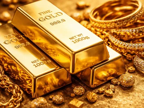 Bảng giá vàng 9999 24K 18K SJC DOJI PNJ hôm nay 28/12/2025