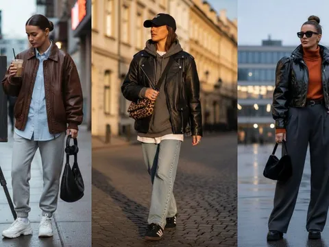 8 cách phối áo khoác da giúp trang phục mùa lạnh trẻ trung, không bị “một màu”