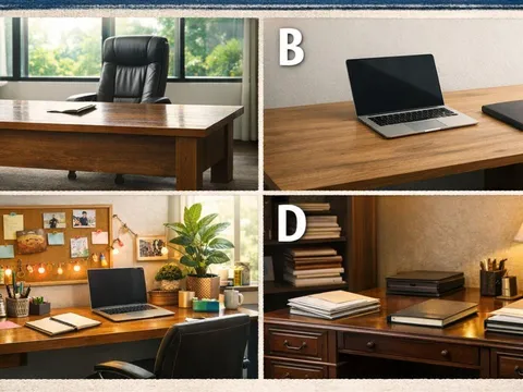 Chọn 1 chiếc bàn làm việc bạn yêu thích để biết năm 2026 cơ hội thăng tiến của bạn ra sao