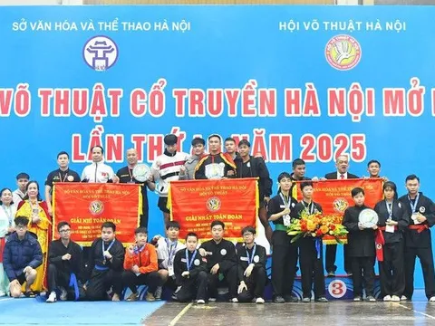 Bế mạc Giải Võ thuật Cổ truyền Hà Nội mở rộng 2025: Lan tỏa phong trào, gìn giữ tinh hoa võ học dân tộc