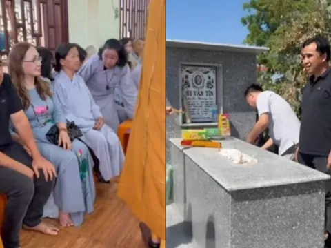 MC Quyền Linh là nghệ sĩ duy nhất đến dự lễ cúng tam thất của nghệ sĩ Thương Tín