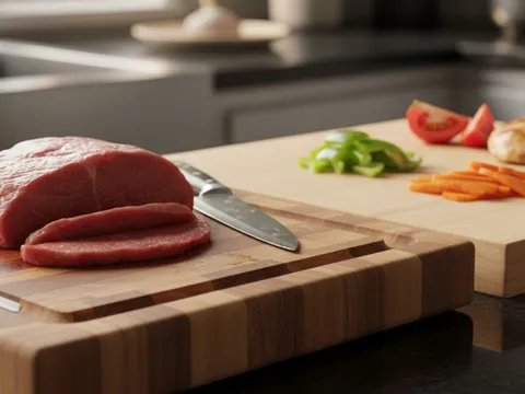 Hơn 90% người dùng thớt gỗ không biết chiếc rãnh nhỏ này dùng để làm gì