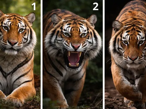 Quiz: Chọn 1 hình con hổ để biết Bạn hiền lành thật sự hay dữ dằn ngầm?