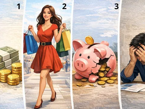Quiz: Nhìn 4 hình dưới đây, điều đầu tiên lọt vào mắt nói lên sai lầm tài chính khiến bạn khó giàu