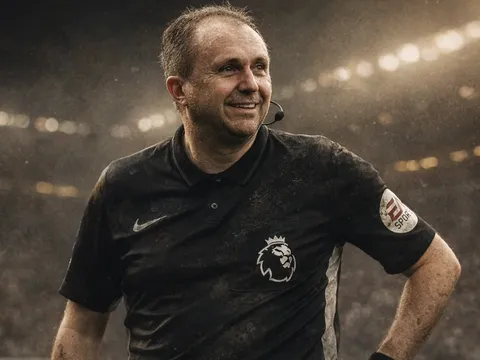 Chân dung Darren Cann: Quái kiệt trọng tài biên Ngoại hạng Anh