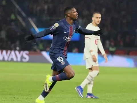 Dembele ghi bàn đẳng cấp, PSG đánh bại Lille chiếm đỉnh bảng Ligue 1