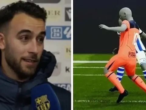 Eric Garcia mỉa mai chính trọng tài cũng không tin vào quyết định việt vị