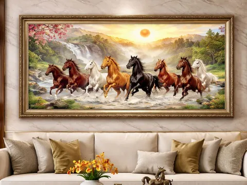 Treo tranh “Mã đáo thành công” thế nào để hút tài lộc? Nhiều nhà sai lầm vô tình đẩy lộc ra cửa?