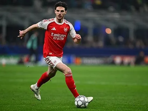 Arsenal mất Declan Rice ở lượt cuối vòng phân hạng C1