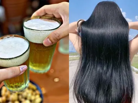Cách gội đầu bằng bia giúp tóc dày mượt, nhanh dài