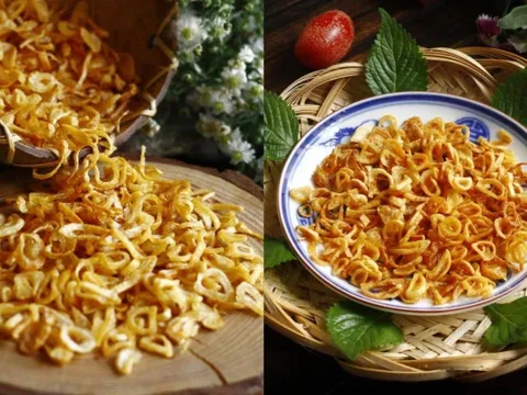 Hành phi thái dọc hay thái ngang sẽ giòn hơn, thơm hơn?