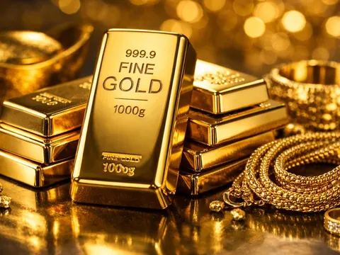 Bảng giá vàng 9999 24K 18K SJC DOJI PNJ hôm nay 22/1/2026