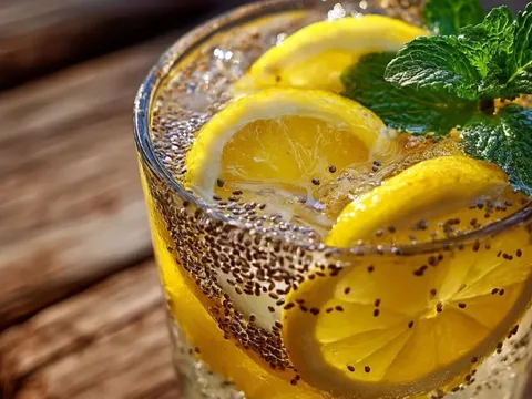 Cách uống nước chanh ấm hạt chia thải độc ruột, đốt mỡ bụng, giảm cân cấp tốc