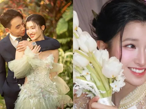 Hé lộ bộ ảnh cưới của Á hậu Phương Nhi và Minh Hoàng, nhan sắc cô dâu gây chú ý trong lễ gia tiên