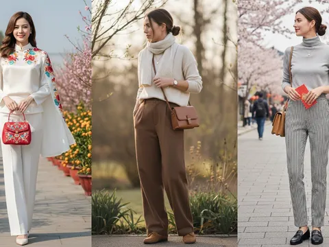 Không cần váy vóc cầu kỳ, 4 kiểu quần dài mặc Tết giúp dáng gọn và trẻ hơn rõ rệt