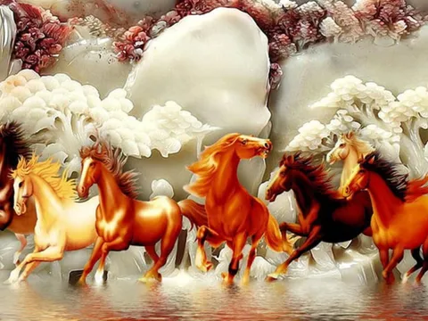 Tại sao bức tranh Mã Đáo Thành Công lại có một con ngựa quay đầu lại?