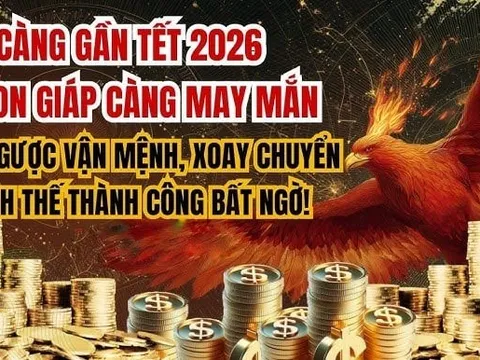 3 ngày tới (26/1/9/2026), 3 con giáp công danh thăng tiến, tiền của bao la