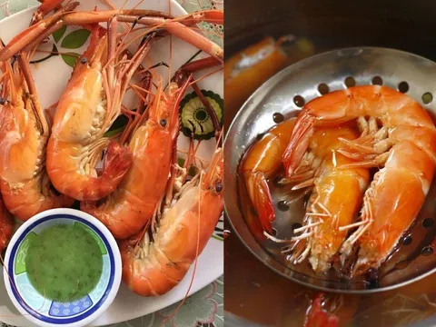 Mẹo luộc tôm đỏ au, ngọt thịt, không tanh