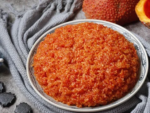 Mẹo đồ xôi gấc lên màu đỏ đẹp mắt, để lâu vẫn dẻo mềm