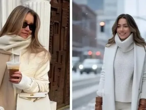 Màu trắng – gam màu đang “lên ngôi” trong thời trang mùa đông