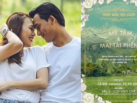 Mỹ Tâm lên tiếng về ảnh thiệp cưới với Mai Tài Phến