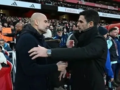 Arteta bình thản trước đòn tâm lý của Pep