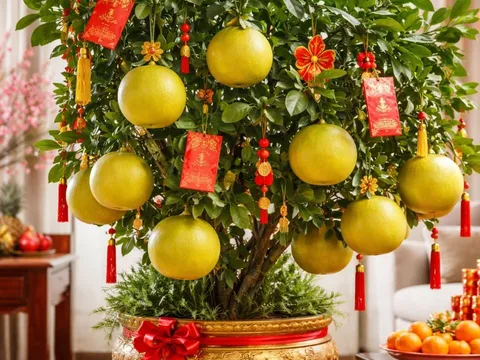 Ý nghĩa phong thuỷ của cây bưởi ngày Tết: Vì sao nhiều nhà giàu thích chưng cây bưởi?