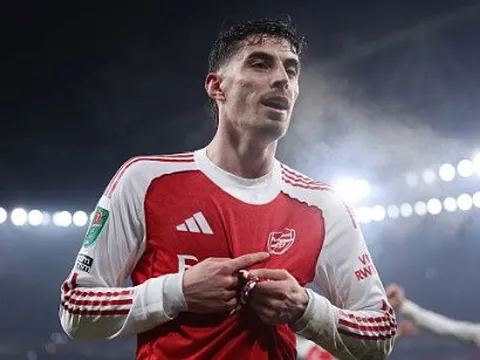 Havertz kết liễu Chelsea, đưa Arsenal vào chung kết EFL Cup